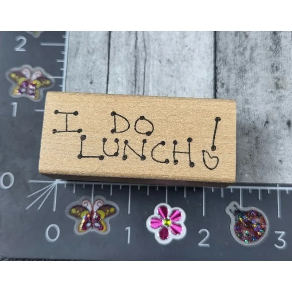 Judith I Do Lunch! 1995 Rubber Stamp Wood #Q68